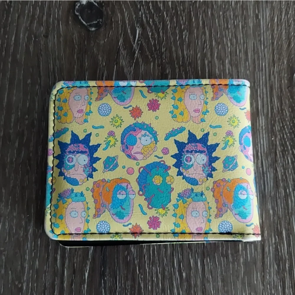Buckle Down Rick and Morty Smith Family Faces and Cells Bifold Wallet